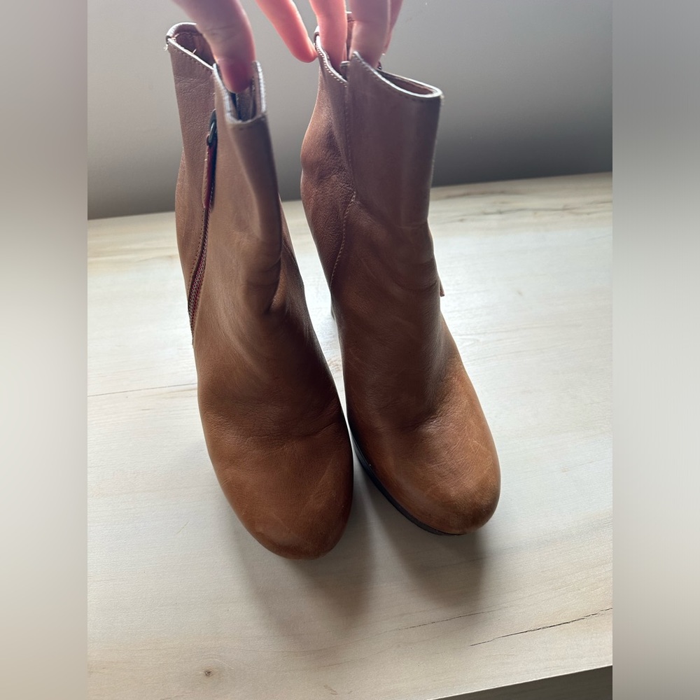 Coach brown leather boots